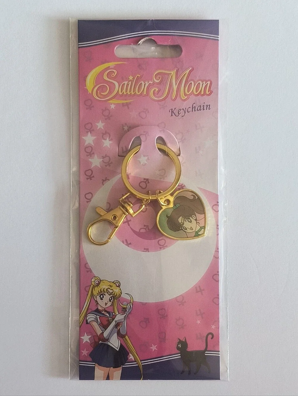 Sailor Moon Sailor Jupiter Heart Charm Keychain